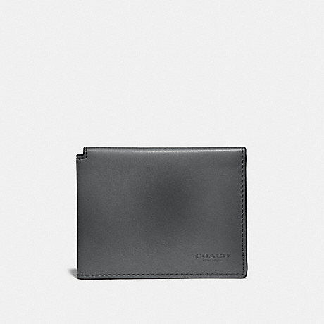 COACH TRIFOLD CARD WALLET - GRAPHITE - 66850