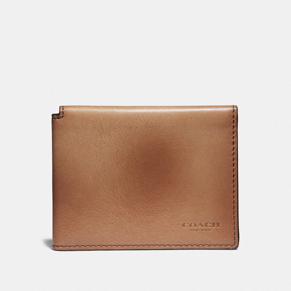Trifold Card Wallet - LIGHT SADDLE - COACH 66850