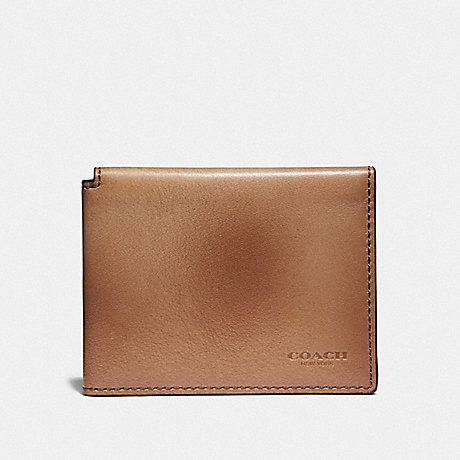 COACH Trifold Card Wallet - LIGHT SADDLE - 66850