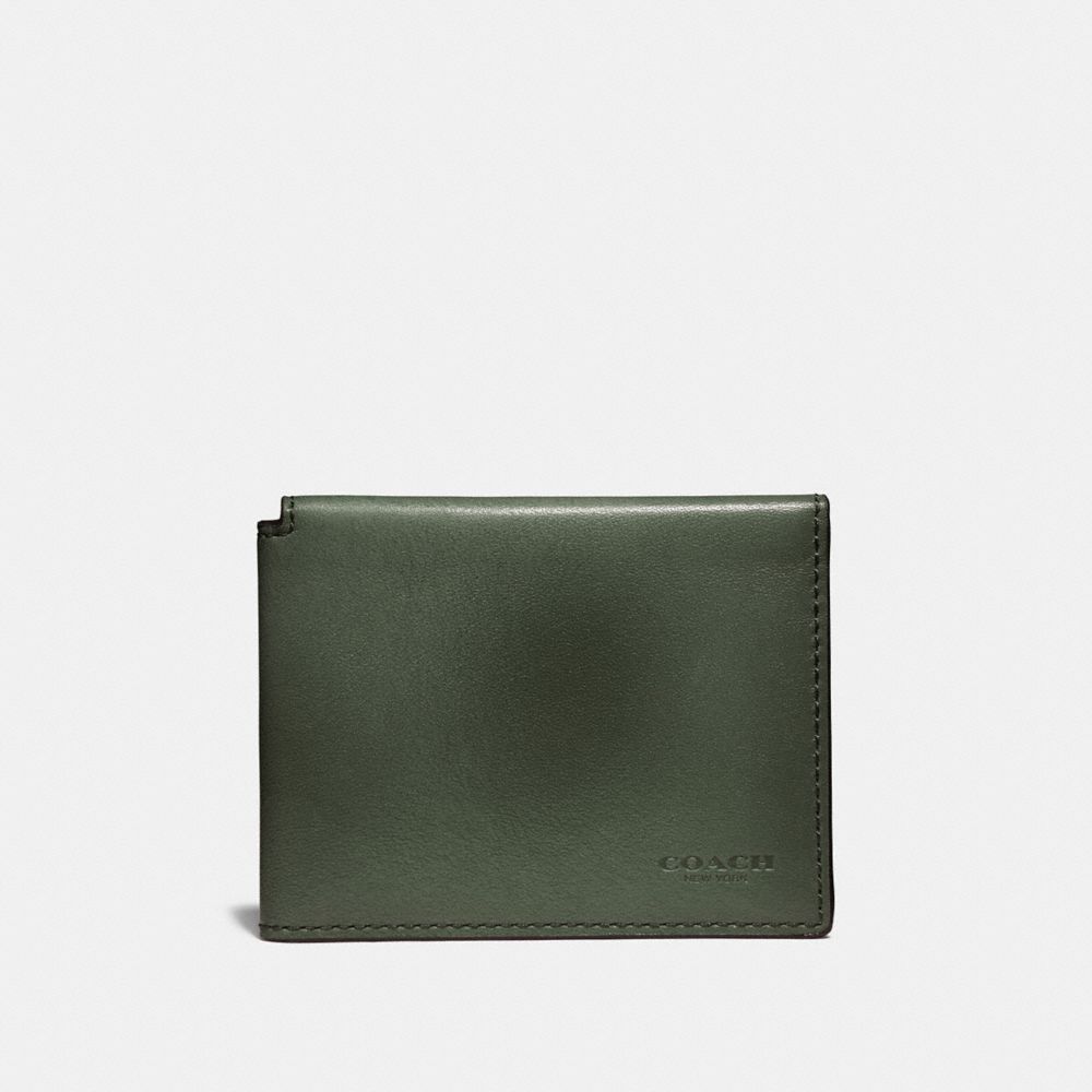 TRIFOLD CARD WALLET - OLIVE - COACH 66850