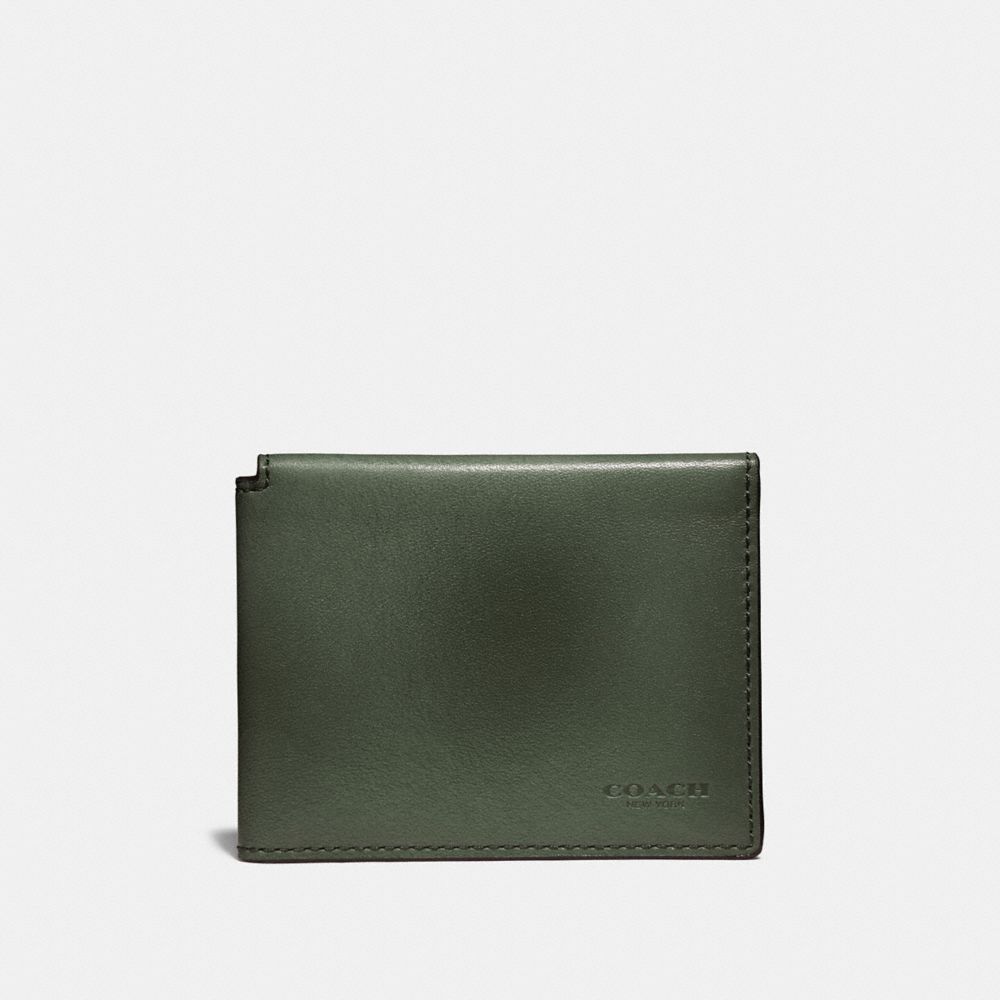 COACH 66850 TRIFOLD CARD WALLET OLIVE