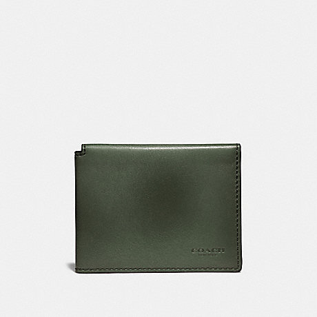 COACH TRIFOLD CARD WALLET - OLIVE - 66850
