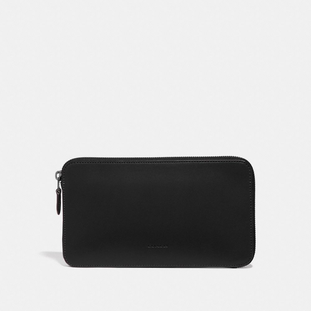 COACH 66866 - TRAVEL GUIDE POUCH BLACK