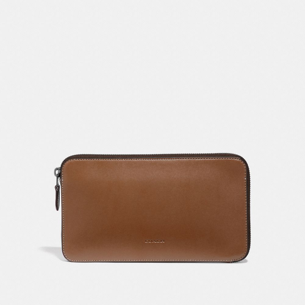 Travel Guide Pouch - SADDLE - COACH 66866