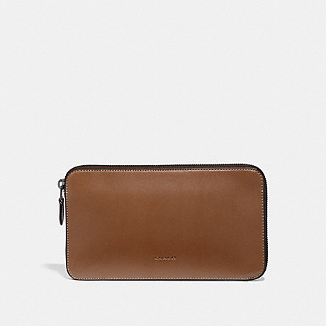 COACH Travel Guide Pouch - SADDLE - 66866