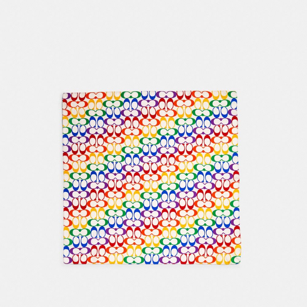 RAINBOW SIGNATURE SILK BANDANA - 673 - RAINBOW