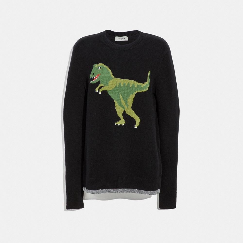 COACH 67708 Rexy Intarsia Sweater BLACK