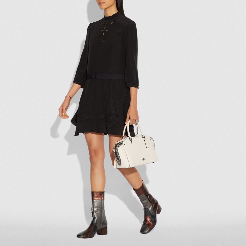 HORSE AND CARRIAGE SILK SQUARE SCARF-BLOSSOM