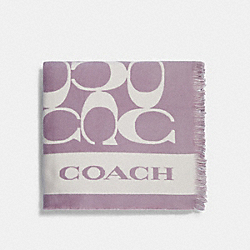 Signature Blanket - SOFT LILAC - COACH 677