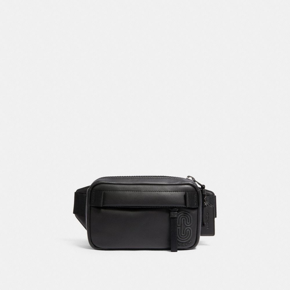 COACH MINI EDGE BELT BAG - QB/BLACK - 6786