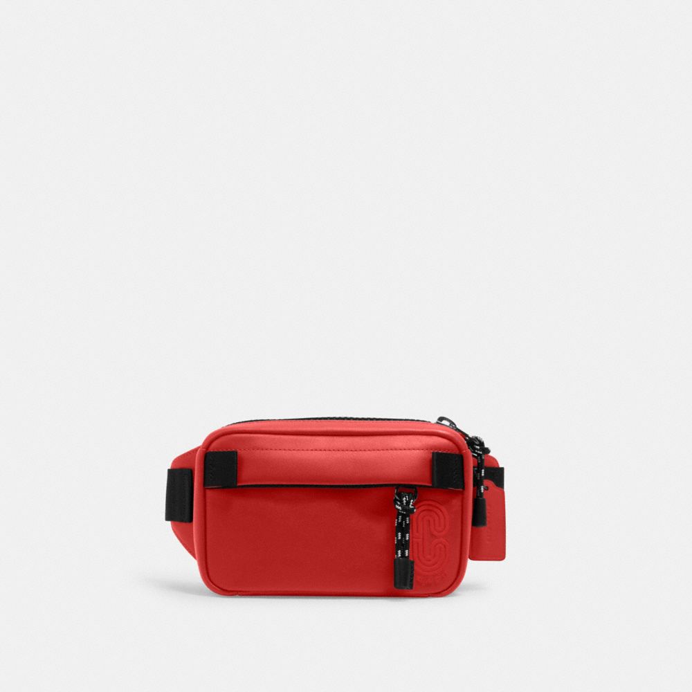 COACH MINI EDGE BELT BAG - QB/BRIGHT CARDINAL - 6786