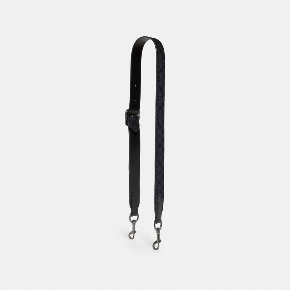 BAG STRAP IN SIGNATURE CANVAS - 67950 - CHARCOAL