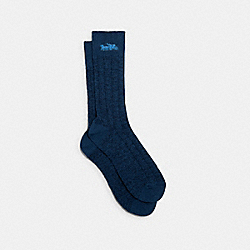 COACH 6795 Coach Hiking Socks TRUE BLUE