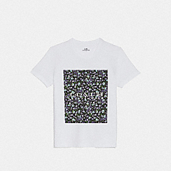 MOTHER'S DAY FLORAL PRINT T-SHIRT - WHITE 2 - COACH 68013