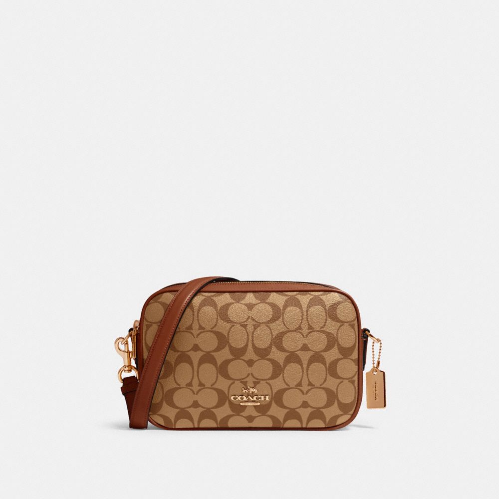 COACH JES CROSSBODY IN SIGNATURE CANVAS - IM/KHAKI SADDLE 2 - 68168