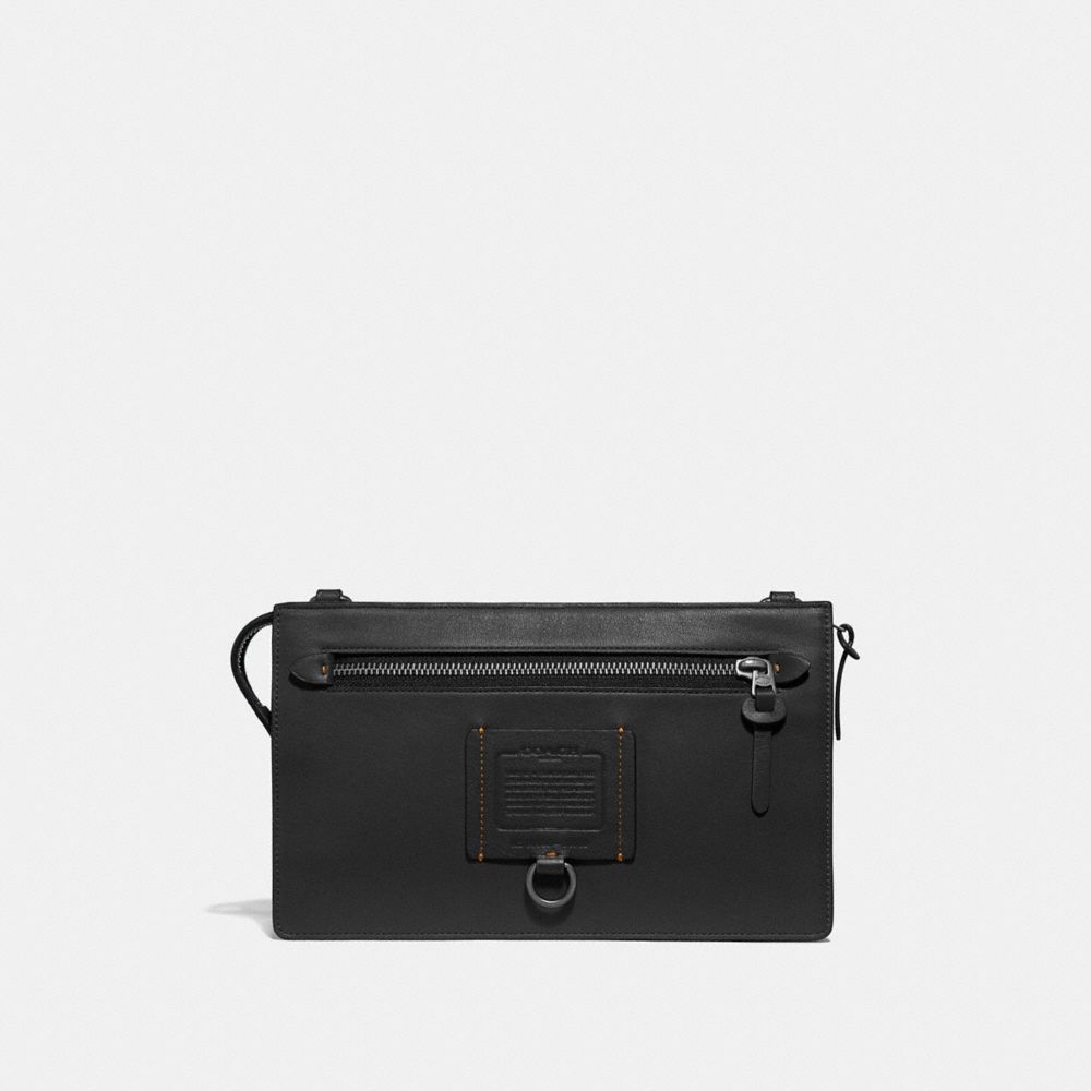 RIVINGTON CONVERTIBLE POUCH - BLACK - COACH 68232