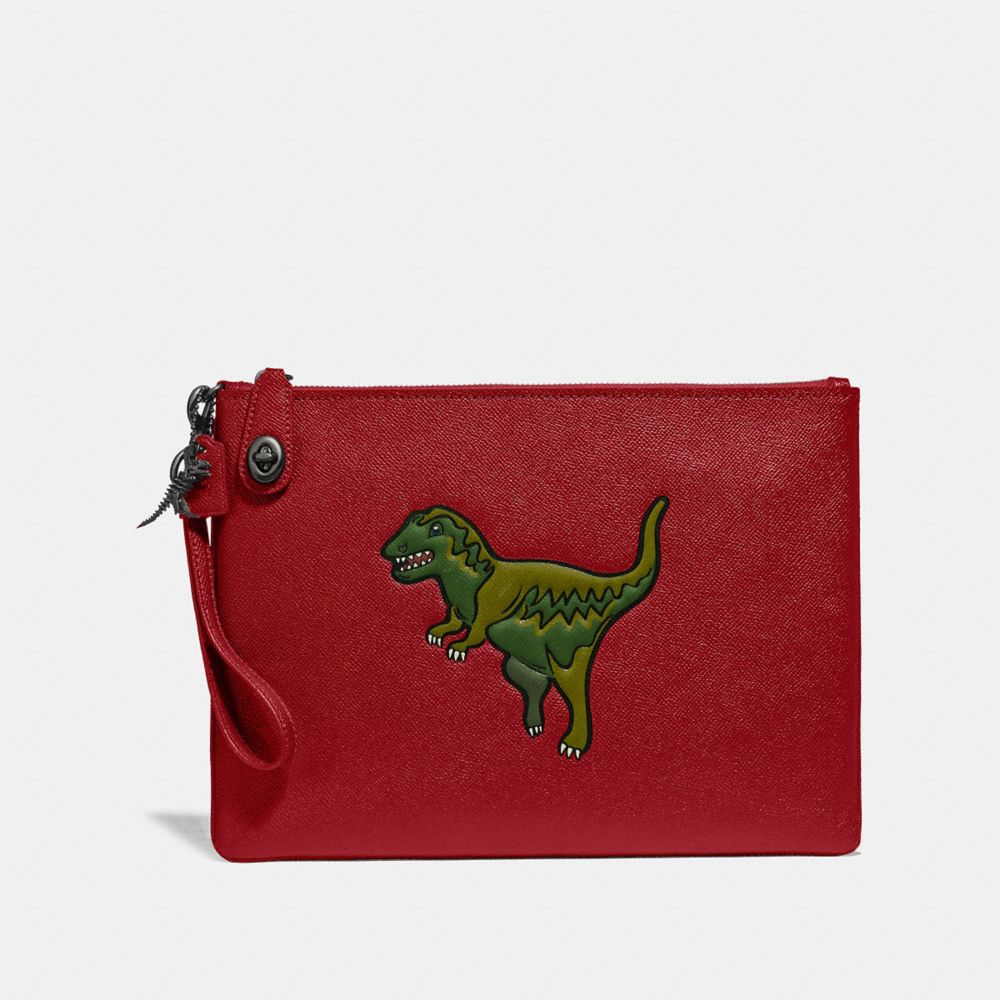 COACH 68248 Turnlock Pouch With Rexy REXY RED