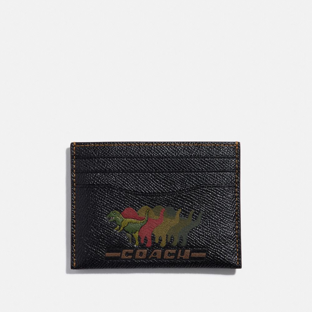 CARD CASE WITH REXY - BLACK - COACH 68255