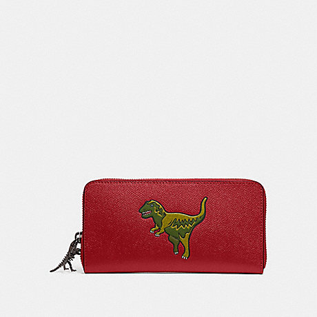 COACH ACCORDION WALLET WITH REXY - REXY RED - 68257