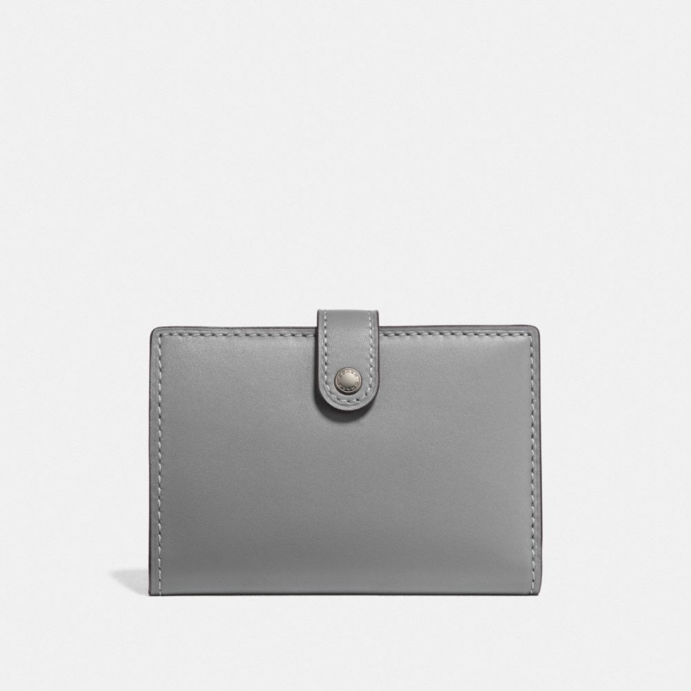 COACH 68314 SMALL BIFOLD WALLET PEWTER/HEATHER GREY