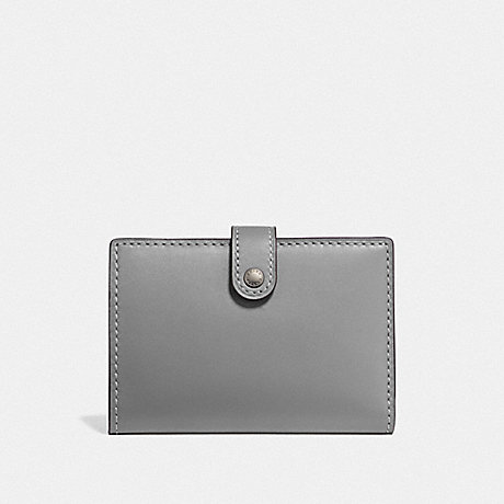 COACH SMALL BIFOLD WALLET - PEWTER/HEATHER GREY - 68314