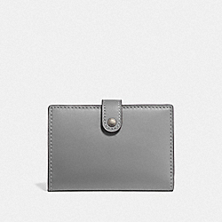 COACH 68314 Small Bifold Wallet PEWTER/HEATHER GREY