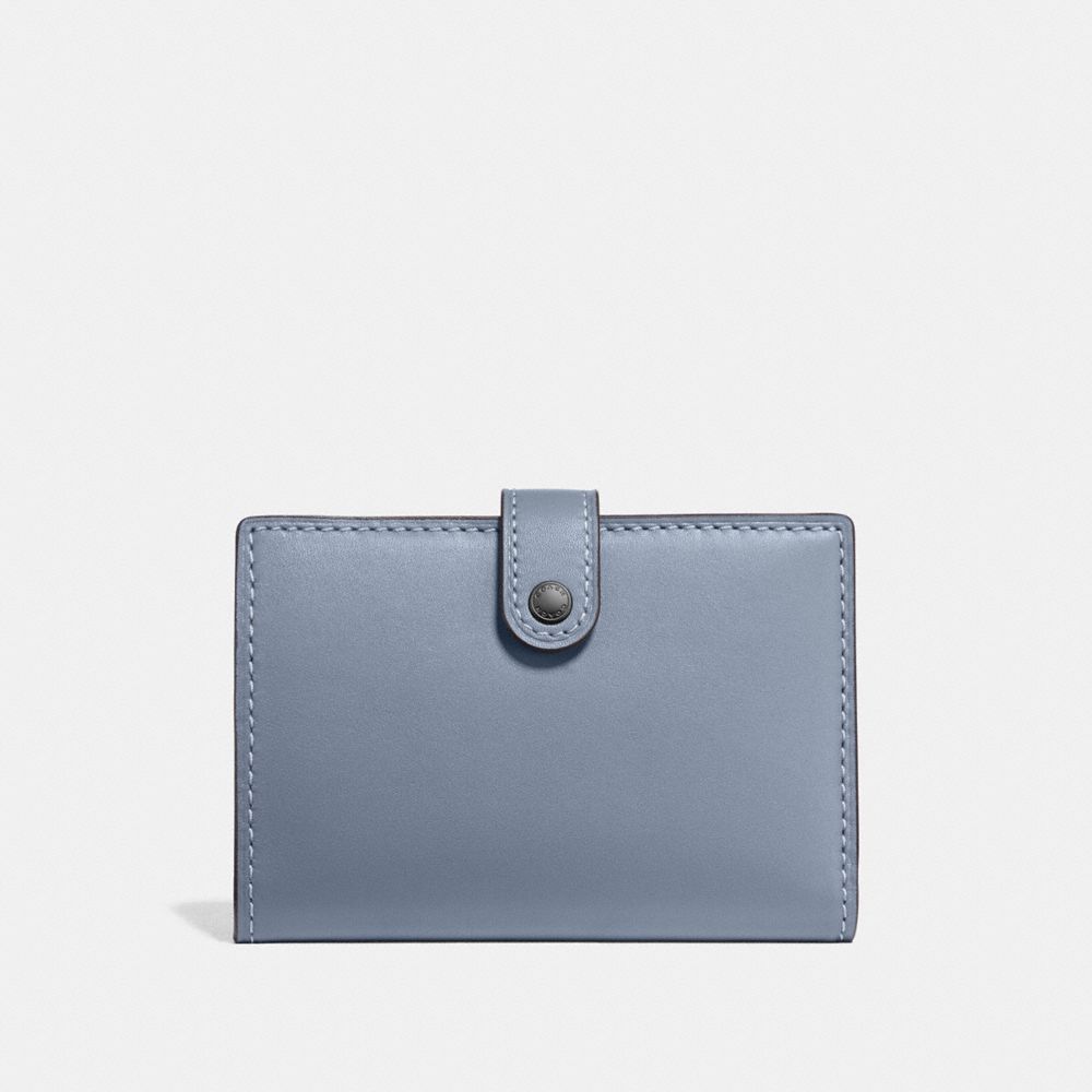 SMALL BIFOLD WALLET - PEWTER/MIST - COACH 68314