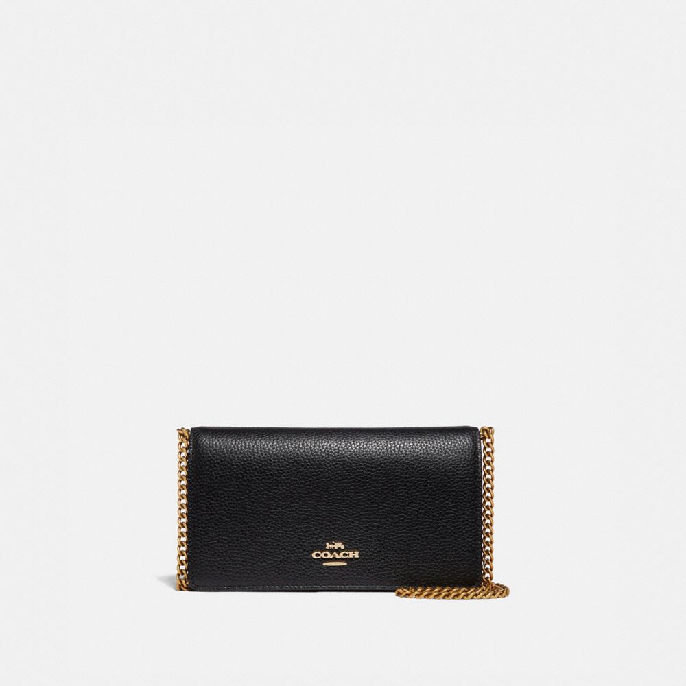 CONVERTIBLE BELT BAG - GD/BLACK - COACH 68338