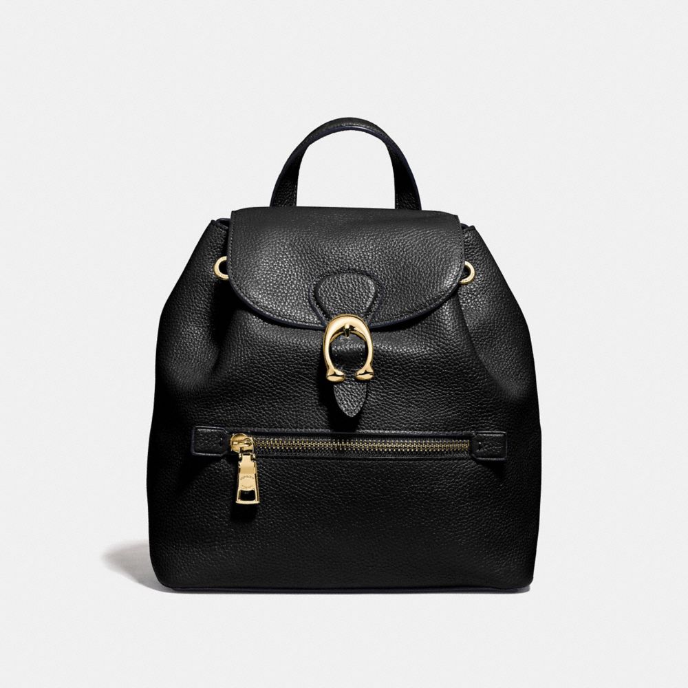 EVIE BACKPACK 22 - BLACK/BRASS - COACH 68555