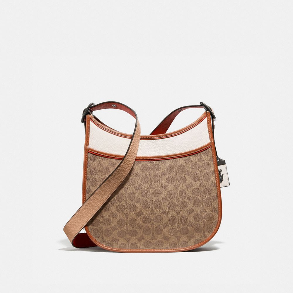 EMERY CROSSBODY IN COLORBLOCK SIGNATURE CANVAS - 686 - V5/TAN CHALK MULTI