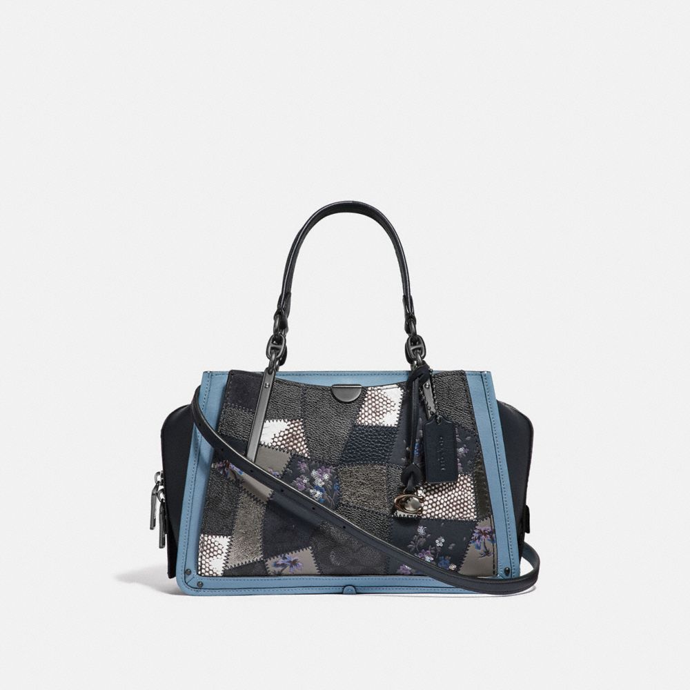 DREAMER WITH SIGNATURE PATCHWORK - CHARCOAL SLATE MULTI/PEWTER - COACH 68882