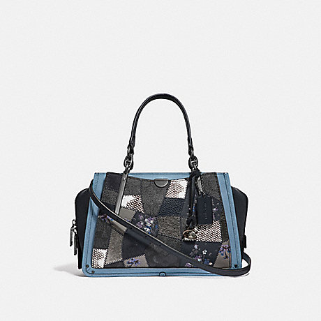 COACH 68882 DREAMER WITH SIGNATURE PATCHWORK CHARCOAL-SLATE-MULTI/PEWTER