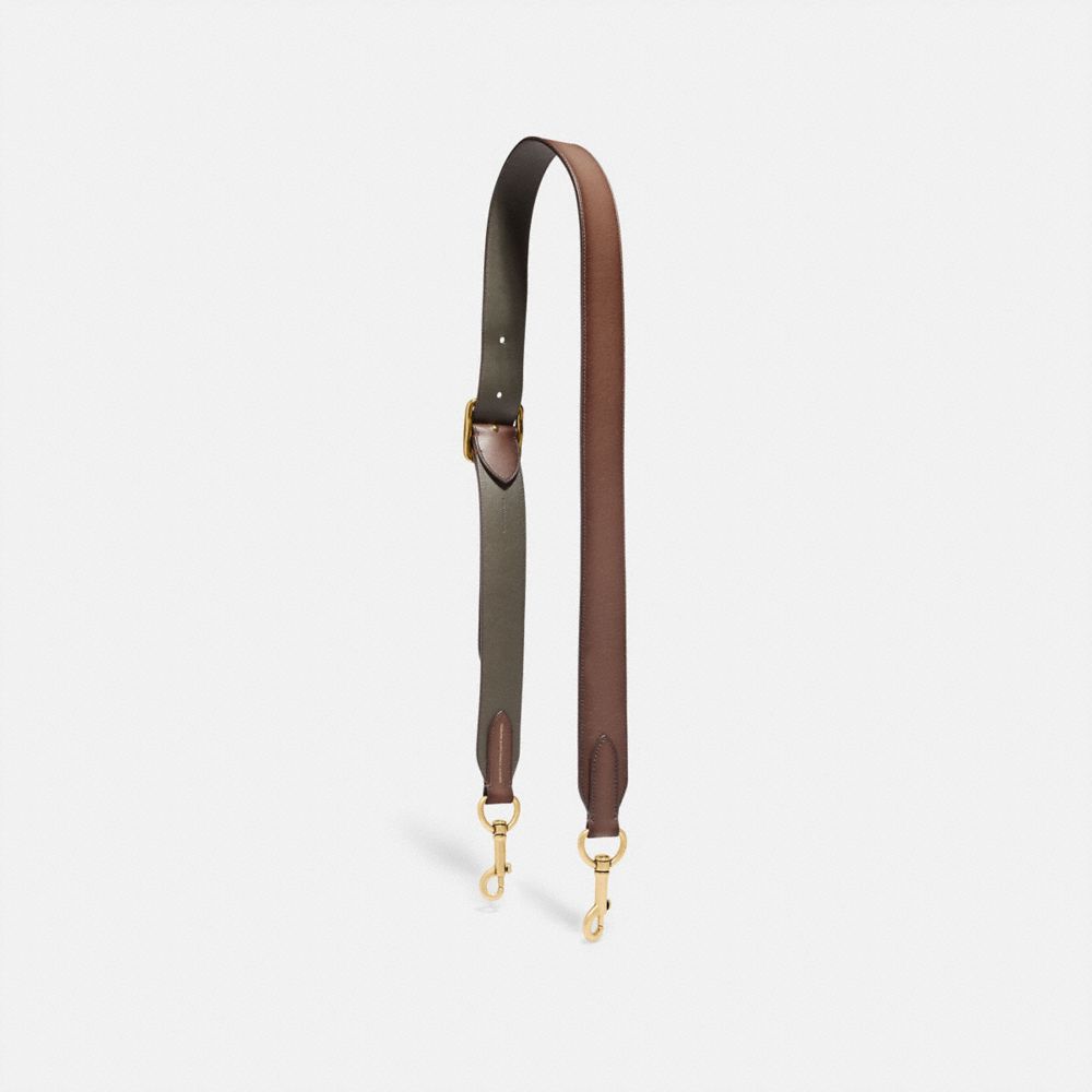 BAG STRAP - OL/SADDLE/PINE - COACH 68978