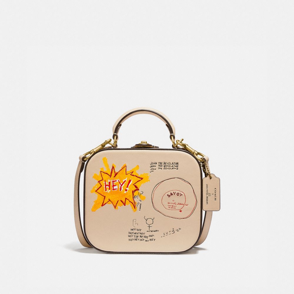 COACH X JEAN-MICHEL BASQUIAT SQUARE BAG - B4/IVORY - COACH 6897