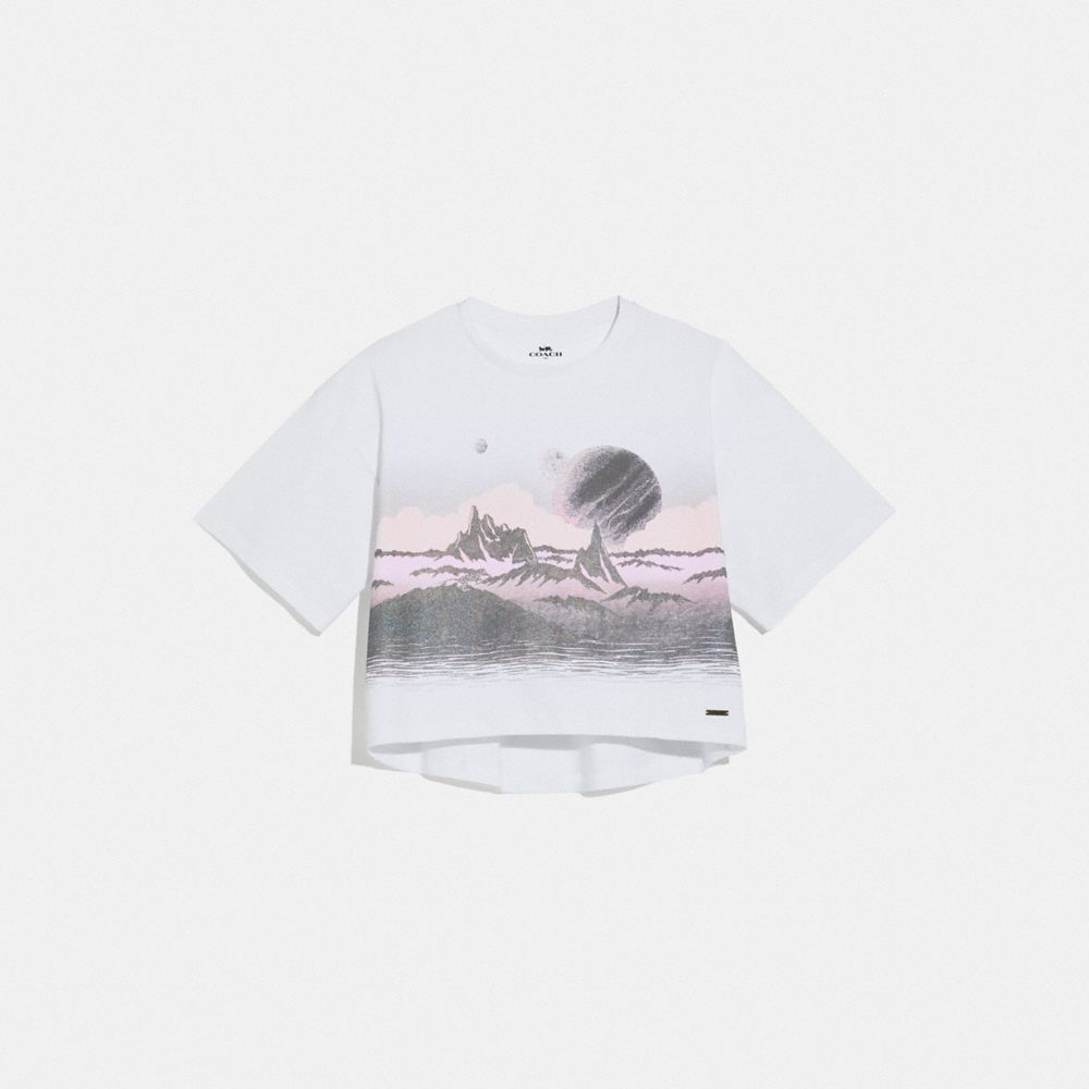 COACH LANDSCAPE T-SHIRT - WHITE - 69006