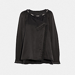 Ruffle Shirt - 69016 - Black