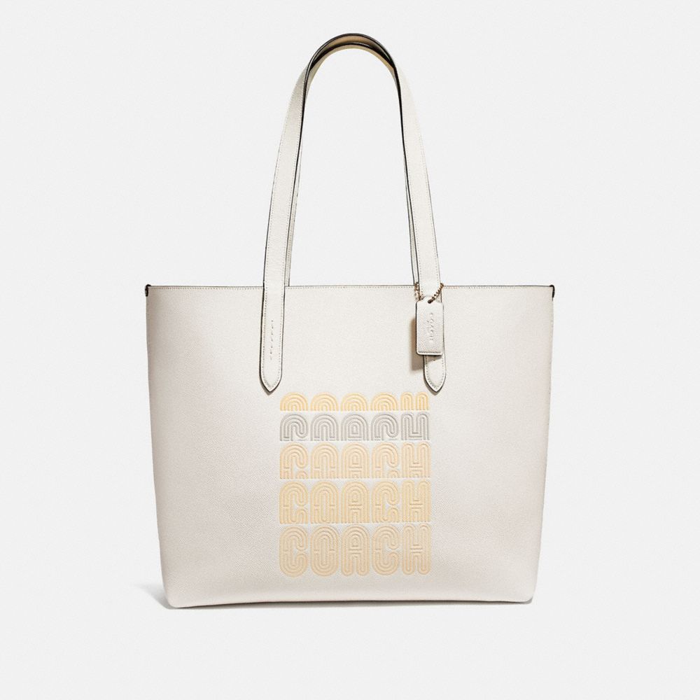 HIGHLINE TOTE WITH COACH PRINT - 69115 - GD/CHALK