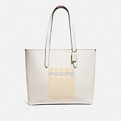 HIGHLINE TOTE WITH COACH PRINT - GD/CHALK - COACH 69115