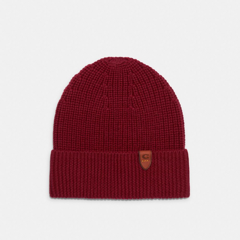 Knit Beanie - CHERRY - COACH 6917