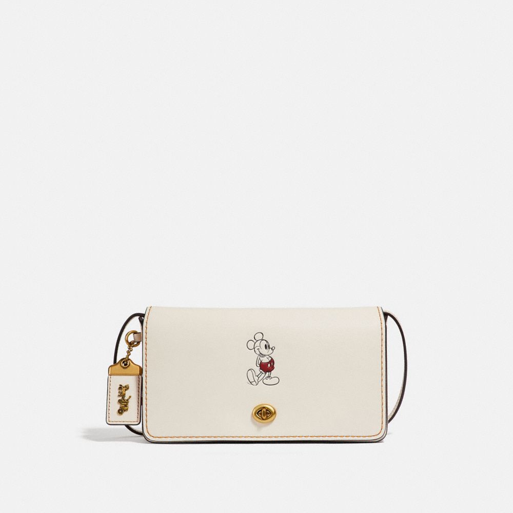 COACH 69180 Disney X Coach Dinky Brass/Chalk