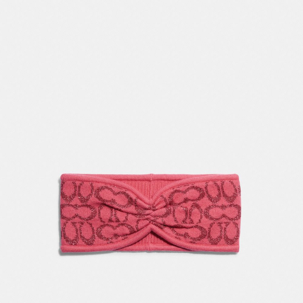 COACH 6918 Signature Knit Headband Watermelon