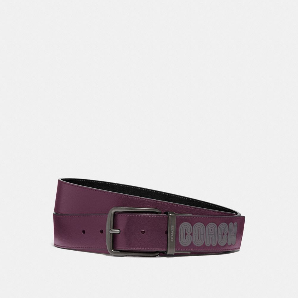 Harness Buckle Belt With Coach Print, 40 Mm - 69223 - BLACK