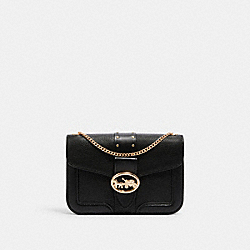 COACH GEORGIE CROSSBODY WITH RIVETS - IM/BLACK - 6925