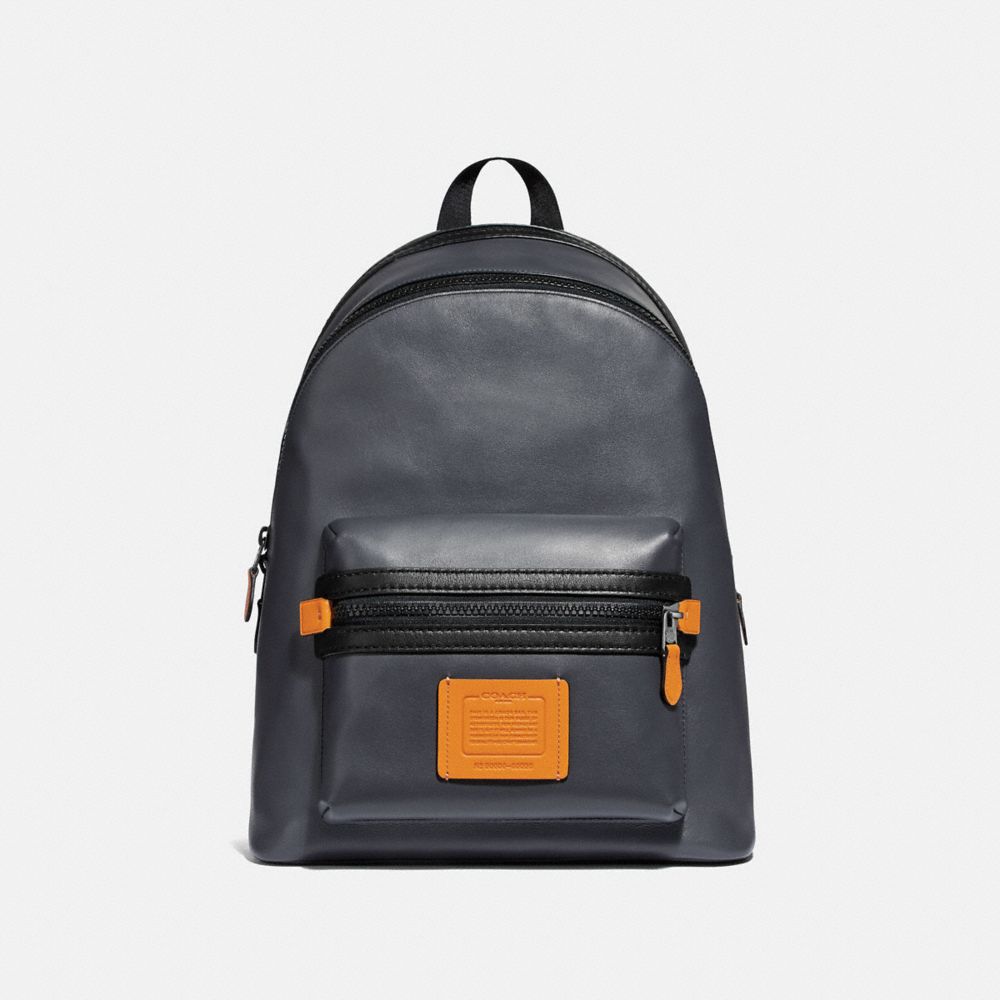 COACH 69313 ACADEMY BACKPACK IN COLORBLOCK MIDNIGHT NAVY/BLACK COPPER