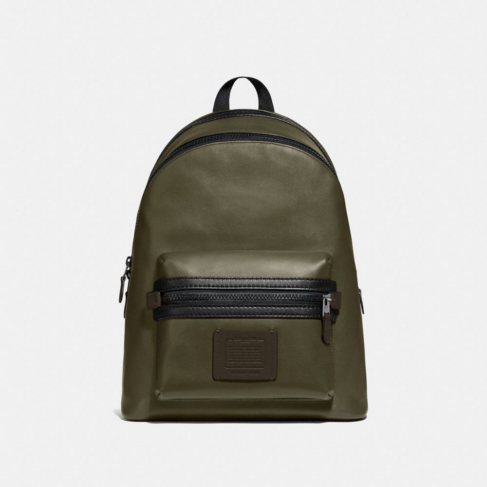 COACH 69313 ACADEMY BACKPACK IN COLORBLOCK LIGHT-OLIVE/BLACK-COPPER