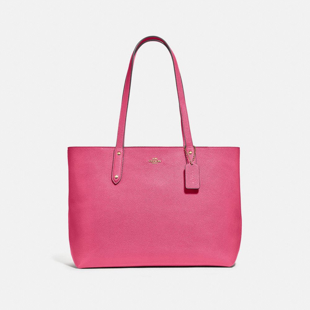CENTRAL TOTE WITH ZIP - B4/CONFETTI PINK - COACH 69424
