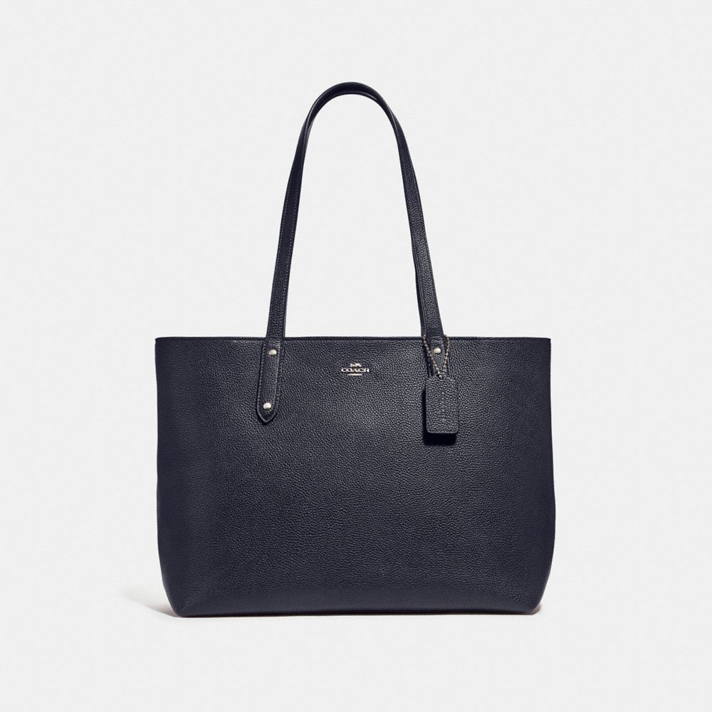 COACH 69424 Central Tote With Zip SV/MIDNIGHT NAVY