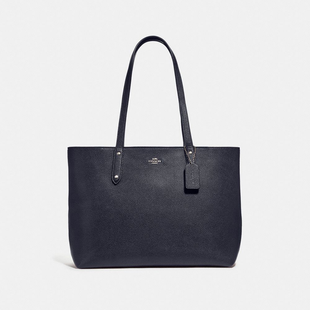 COACH 69424 CENTRAL TOTE WITH ZIP SV/MIDNIGHT NAVY