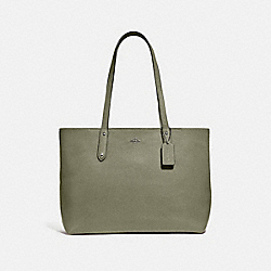 COACH 69424 Central Tote With Zip V5/LIGHT FERN