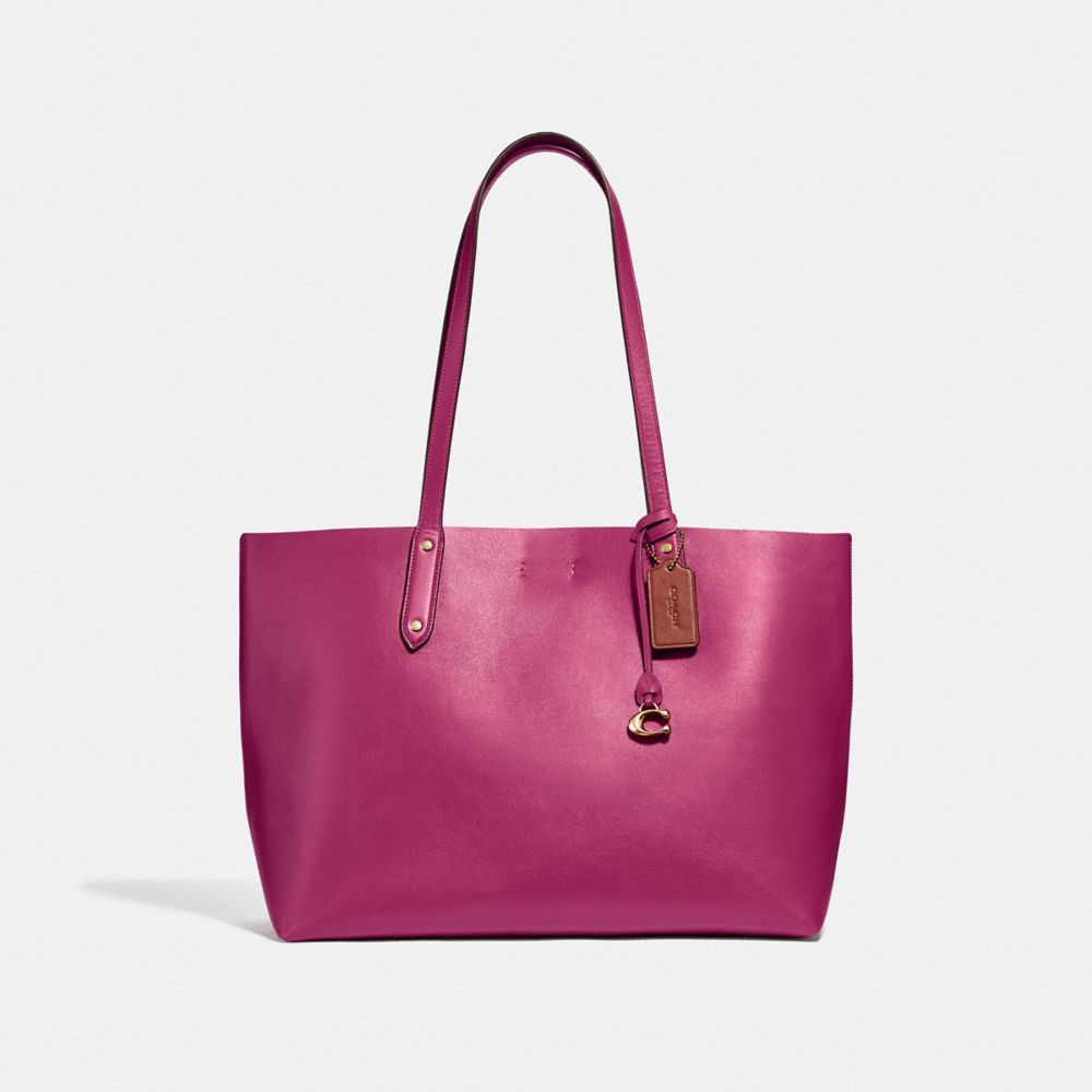 COACH 69450 CENTRAL TOTE GD/BRIGHT CHERRY